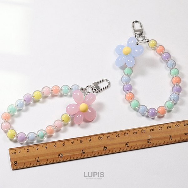 ビーズフラワースマホストラップ - iphoneケースを激安で通販販売