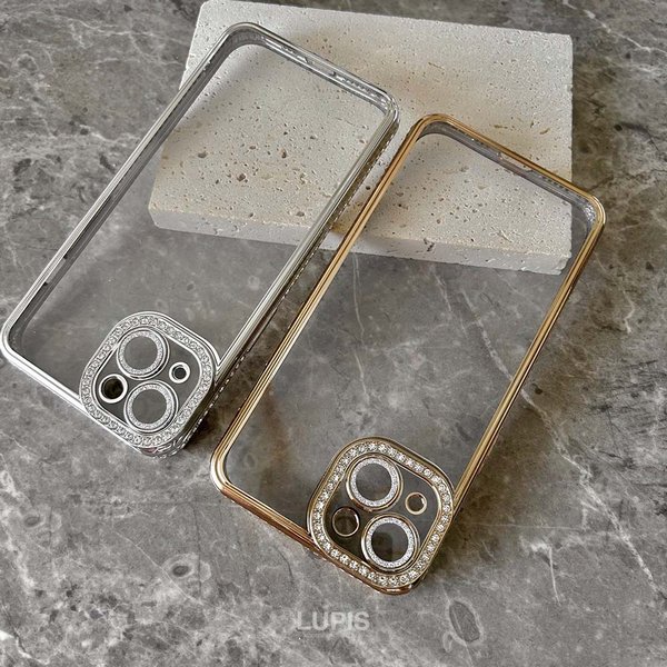 キラキラメタルフレームiPhoneケース【iPhone14・iPhone15】 - iphone