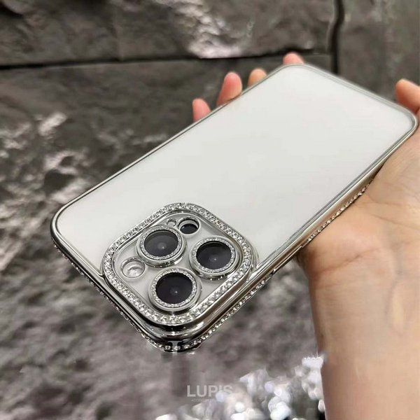 キラキラメタルフレームiPhoneケース【iPhone14・iPhone15】 - iphone