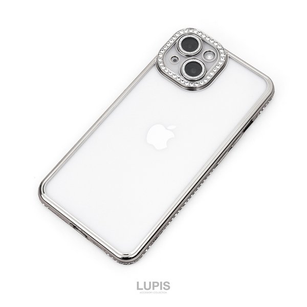 iPhoneアクセサリー Apple iPhone 14 128GB キラキラメタルフレームiPhoneケース【iPhone14・iPhone15】 - iphone