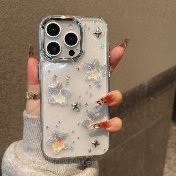 ぷっくりスタークリアiPhoneケース【iPhone17】 - 激安手帳型iPhone