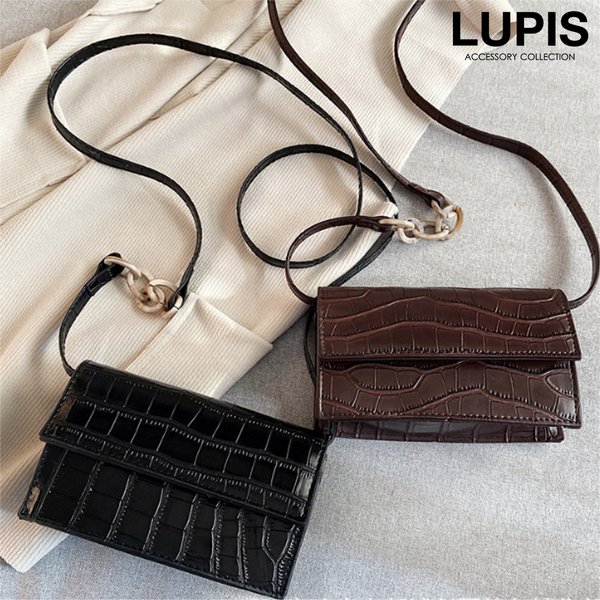 クロコ型押しミニショルダーバッグ【送料無料】 - 激安ショルダー  