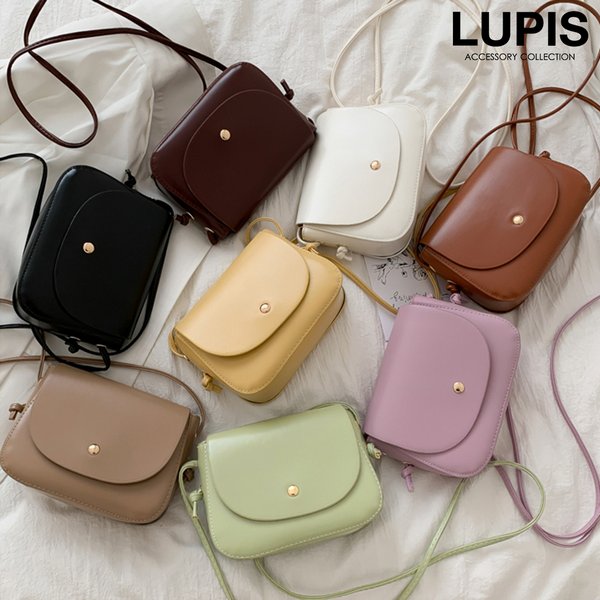 フロントボタンコンパクトショルダーバッグ【送料無料】 - ショルダー  