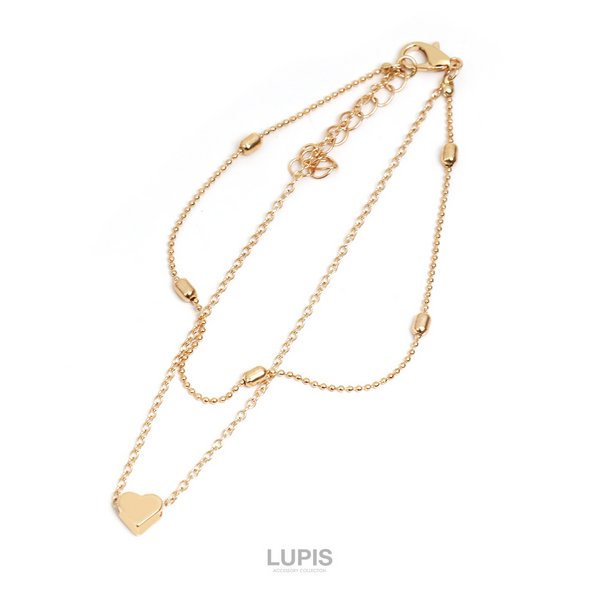 ゴールドハートチャームアンクレット - アンクレットを激安で通販販売