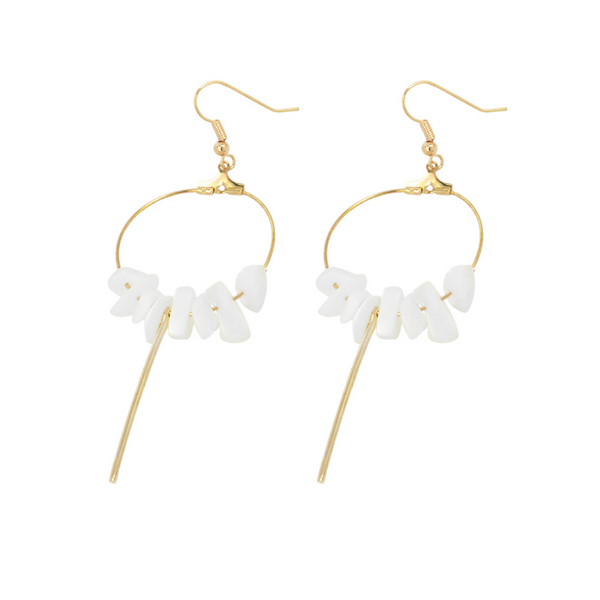 美品お得✨【 luijewelry】stone charm＋フープピアス yu-ka ピアス YU-KA:ストーンビーズフープピアス レディース