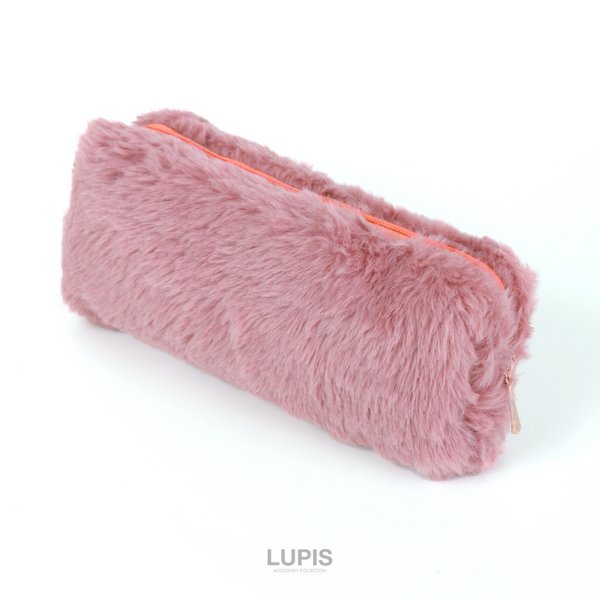 スクエアフェイクファーポーチ - バッグ・ポーチ・財布を激安で通販