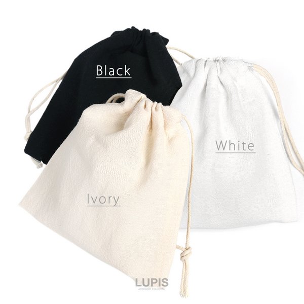 シンプルカラー無地巾着ポーチ - バッグ・ポーチ・財布を激安で