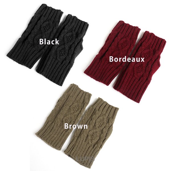 ケーブル編みニットアームウォーマー - アームウォーマーを激安で通販