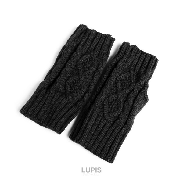 ケーブル編みニットアームウォーマー - アームウォーマーを激安で通販