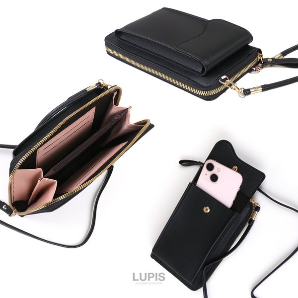 スマホポケット付きお財布ショルダー - バッグ・ポーチ・財布を激安で