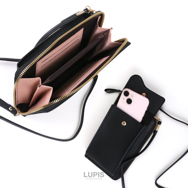 スマホポケット付きお財布ショルダー - バッグ・ポーチ・財布を激安で