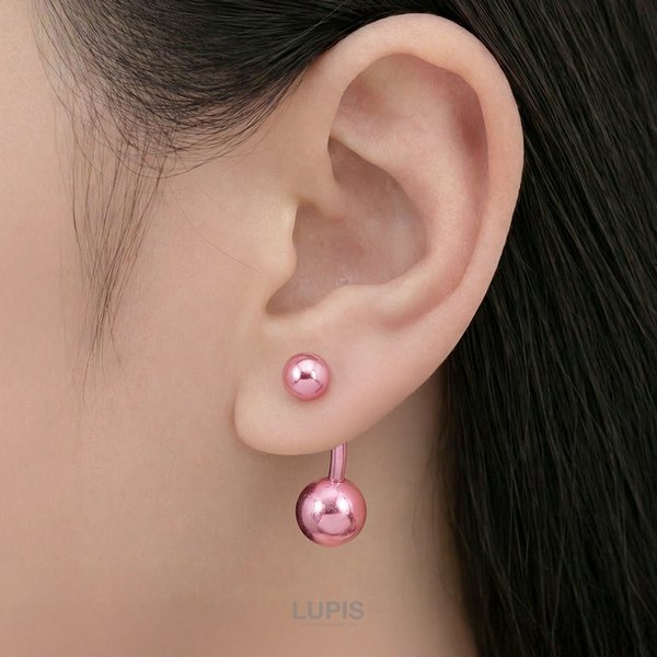 14G】シンプルカラーバナナバーベルボディピアス・へそピアス/ボディピ