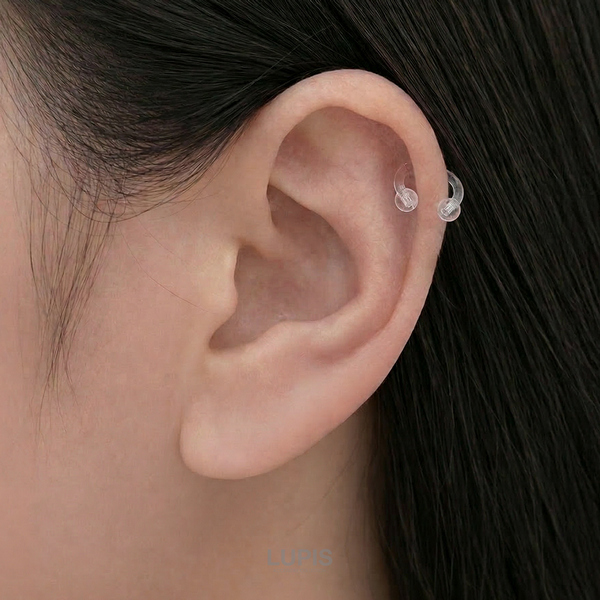 16G】アクリルサーキュラーバーベルボディピアス/ボディピ/ジュエル