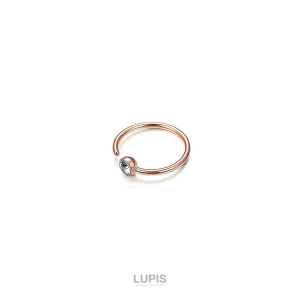 18G】ノストリルリングボディピアス・鼻ピアス/ボディピ/ストーン/へそ