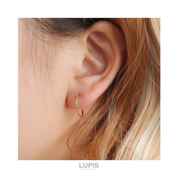 18G】シンプルゴールドシームレスリングボディピアス/ボディピ