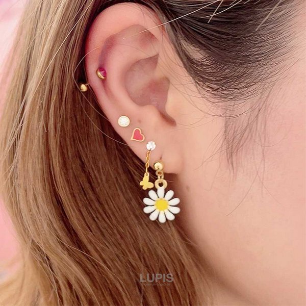 20G】シンプルモチーフストレートバーベルボディピアス/ストレート