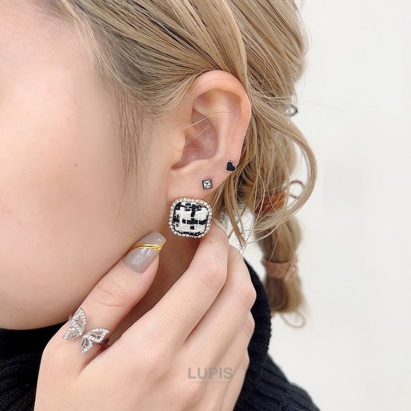 16G】ポップハートストレートバーベルボディピアス/ストレートバーベル