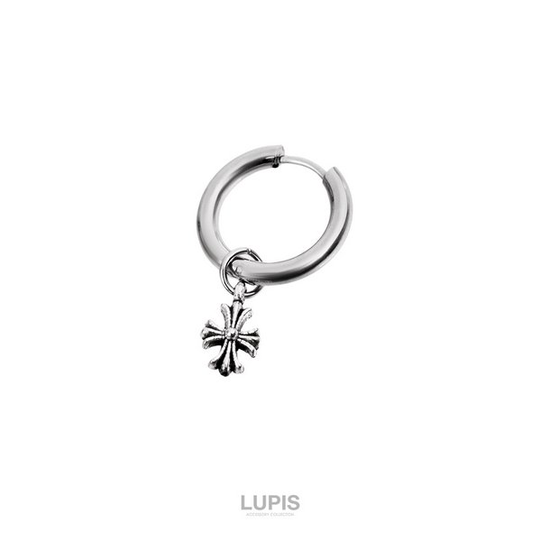 18G】クロス×スパイクアンティークリングボディピアス - ボディピアス