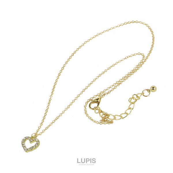 オープンハートパヴェネックレス - ネックレスを激安で通販販売