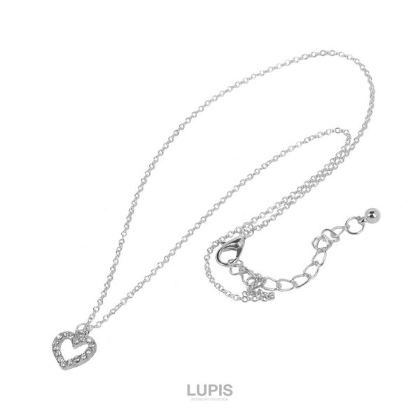 オープンハートパヴェネックレス - ネックレスを激安で通販販売