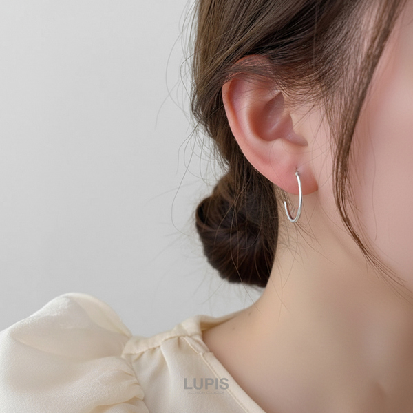 シンプルハーフフープピアス | 激安ピアスの通販販売 - ルピス(LUPIS)