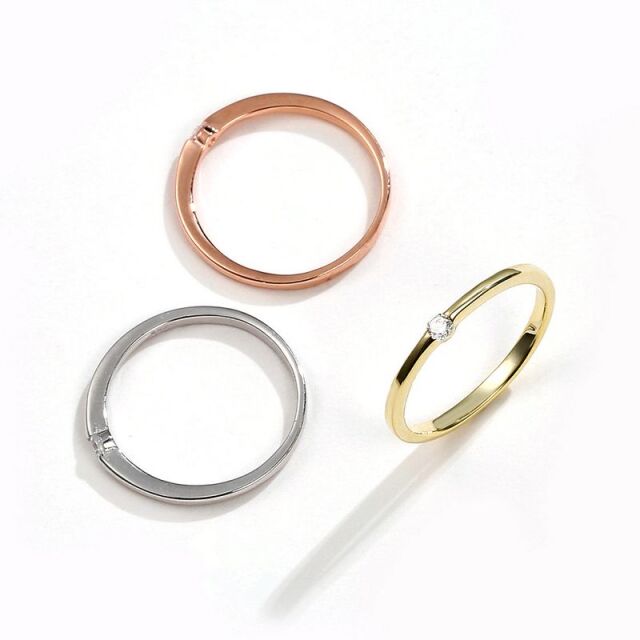フラットシンプルストレートリング【送料無料】- 大人ジュエリーの通販