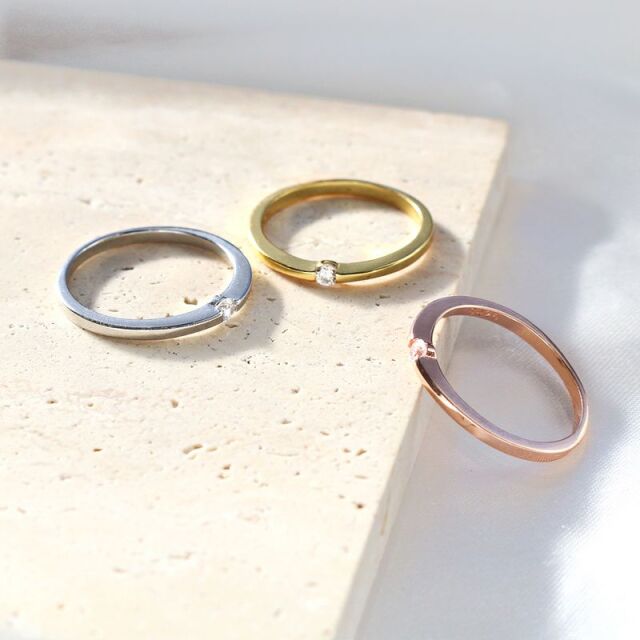 フラットシンプルストレートリング【送料無料】- 大人ジュエリーの通販