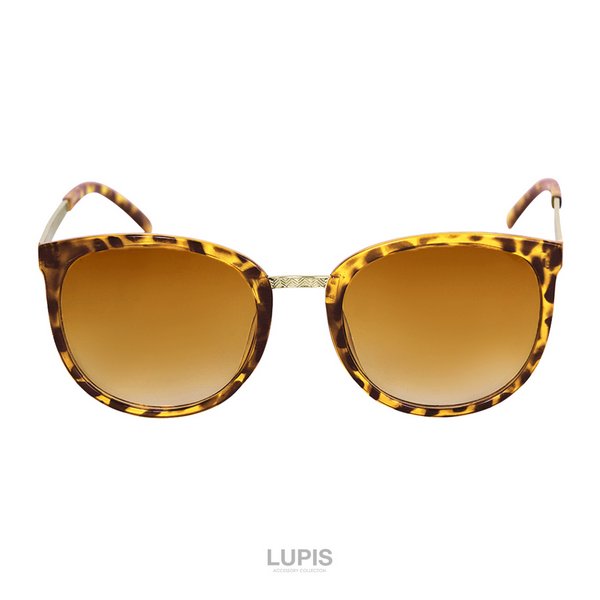 ゴールドシェブロンボストンサングラス - 激安サングラスの通販販売