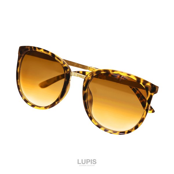 ゴールドシェブロンボストンサングラス - 激安サングラスの通販販売