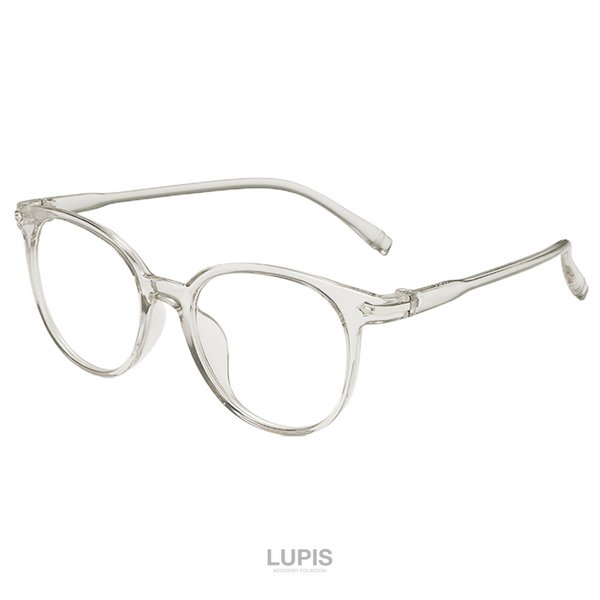 クリアカラー×マットフレームボストン伊達メガネ - 激安伊達メガネの