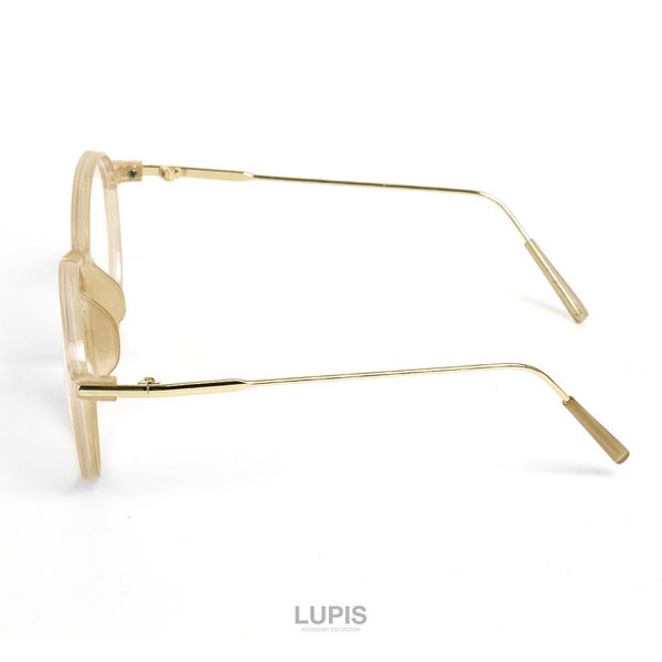 新発売Shushutong YVMIN 金属伊達メガネ　リボン②18k金 クラシカルボストンサングラス・伊達メガネ - 激安伊達メガネの通販