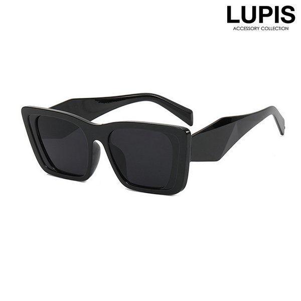ブラック スクエア型 サングラス スクエアフォックスサングラス-激安サングラスの通販販売-ルピス(LUPIS)
