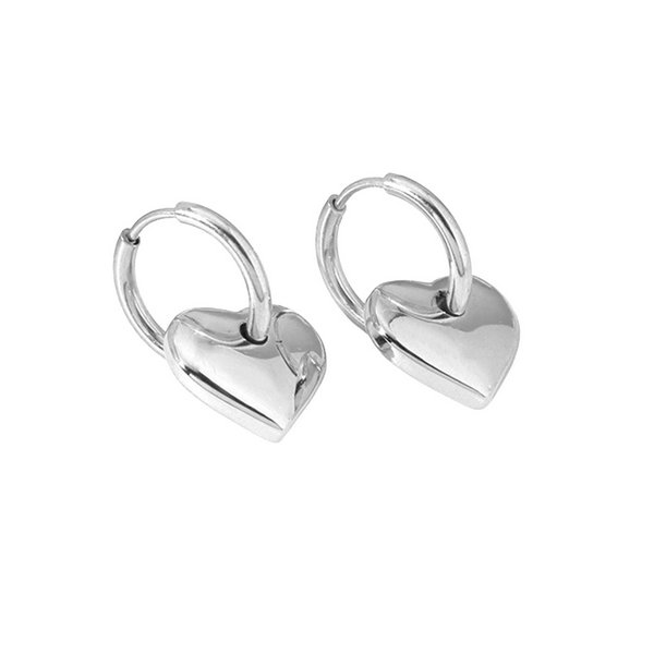 金属アレルギー対応 316L】2wayハートステンレスフープピアス - ピアス