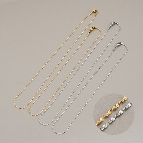 にっこりなし❣️企画商品天然石ルビーネックレストップバングルブレスセット‼️ 金属アレルギー対応 316L】ペタルチェーンステンレスネックレス