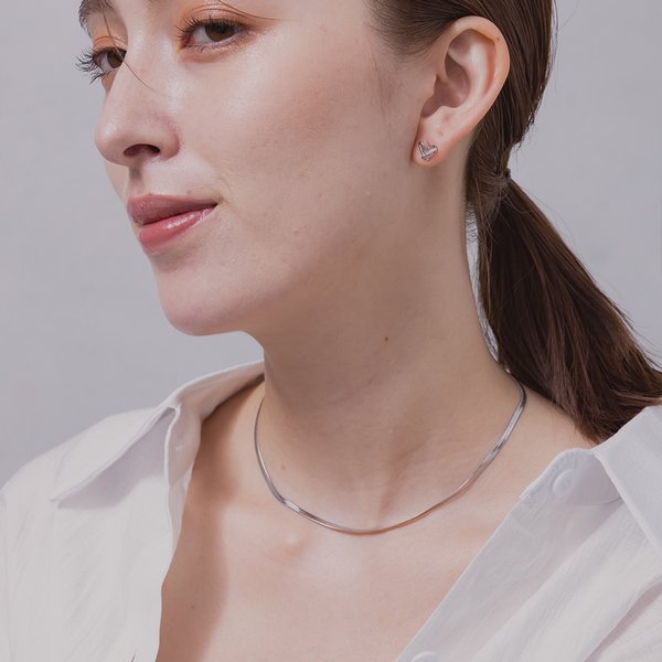 金属アレルギー対応 316L】スネークチェーンステンレスネックレス