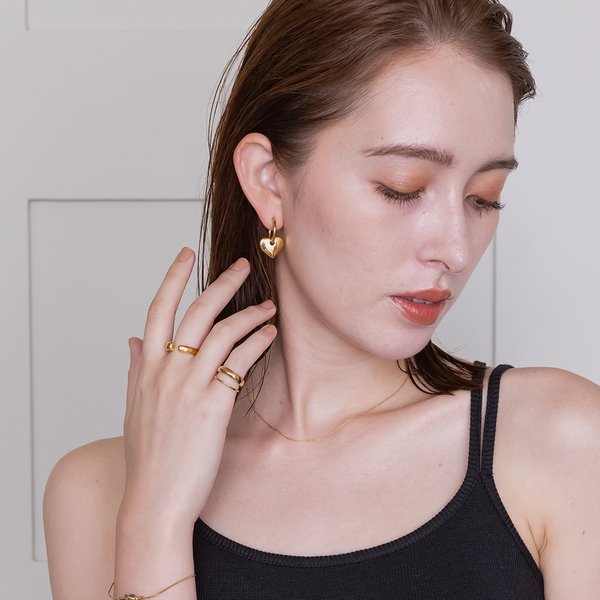 金属アレルギー対応 316L】シンプルオープンステンレスリング - リング