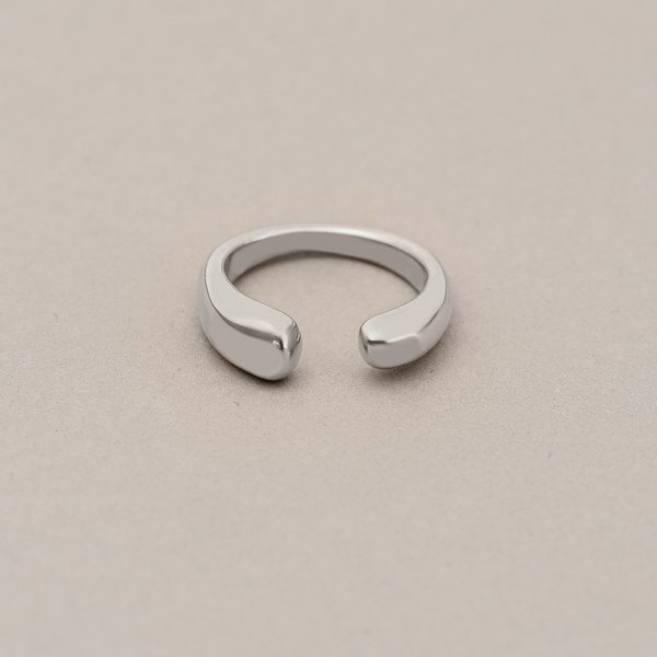 金属アレルギー対応 316L】シンプルオープンステンレスリング - リング