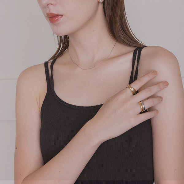 金属アレルギー対応 316L】3連ステンレスリング - リング・指輪を激安