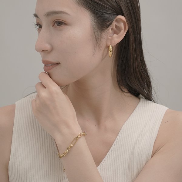 金属アレルギー対応 316L】ボリュームチェーンステンレスブレスレット