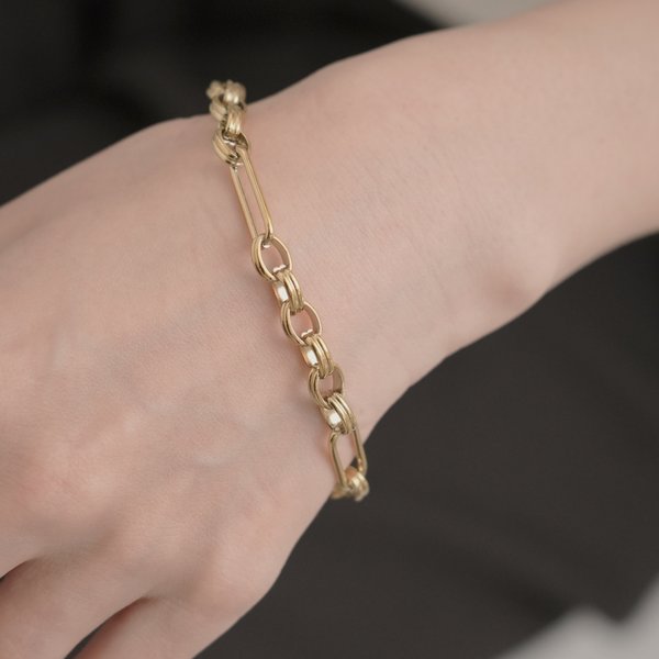 金属アレルギー対応 316L】ボリュームチェーンステンレスブレスレット