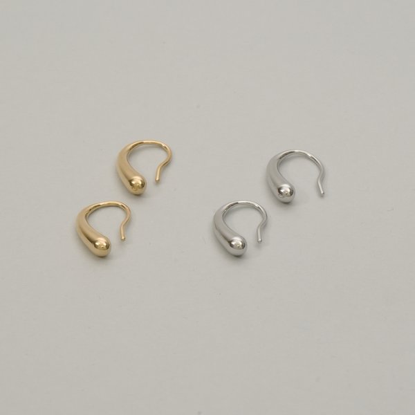 金属アレルギー対応 316L】ドロップステンレスフックピアス