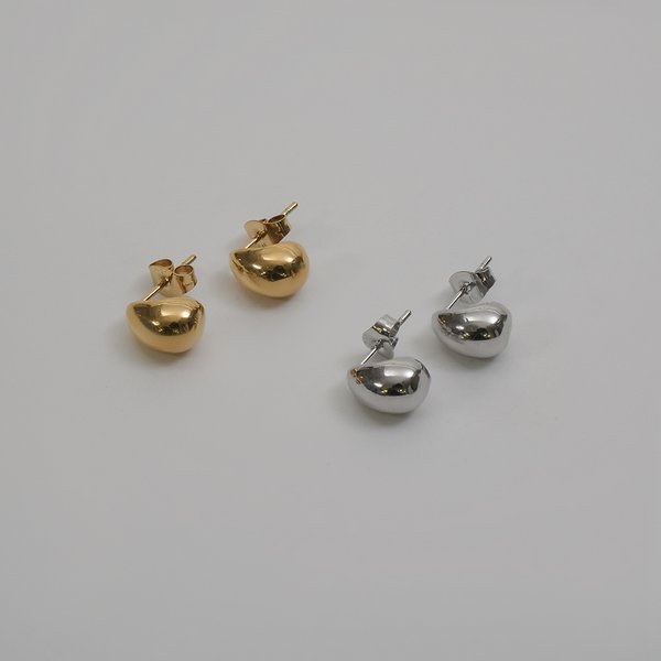 金属アレルギー対応 316L】ドロップステンレスピアス - ネックレスを