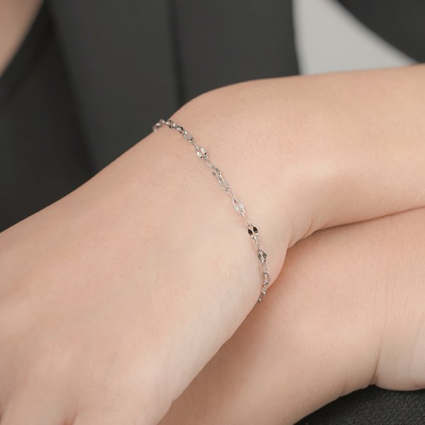 金属アレルギー対応 316L】シンプルペタルチェーンステンレス