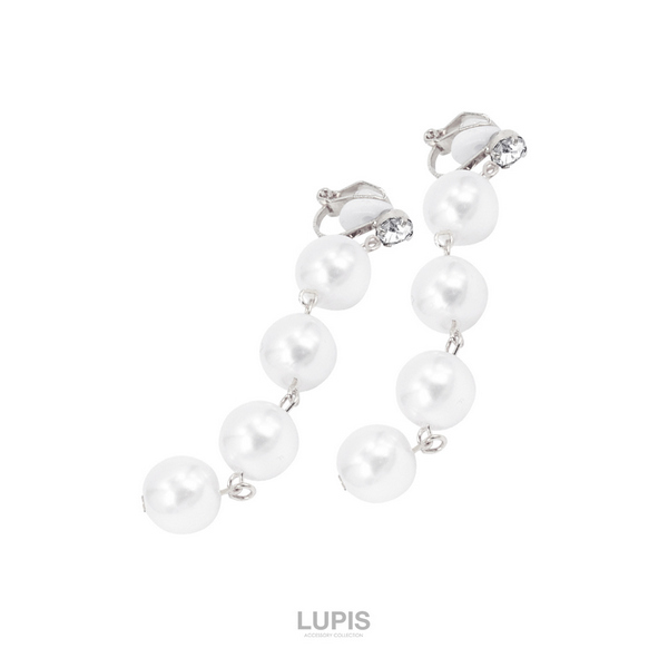 4連パールロングイヤリング | 激安イヤリングの通販販売 - ルピス(LUPIS)