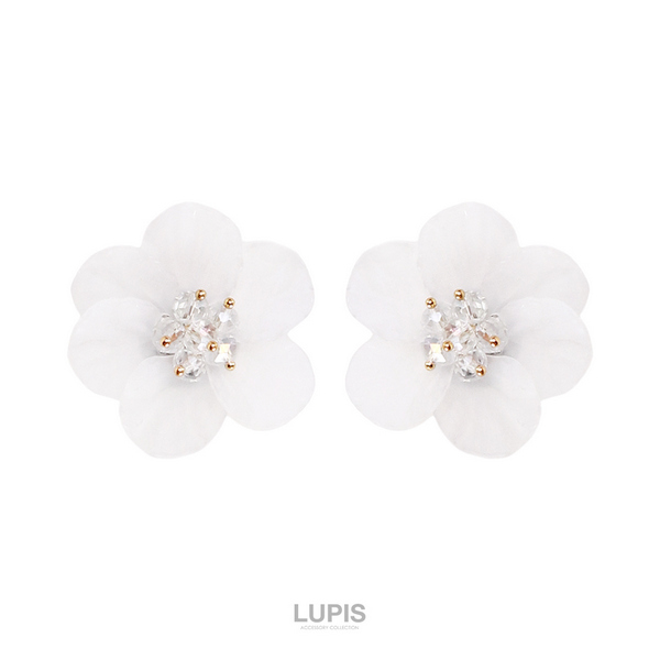 クリアビーズフラワーピアス | 激安ピアスの通販販売 - ルピス(LUPIS)
