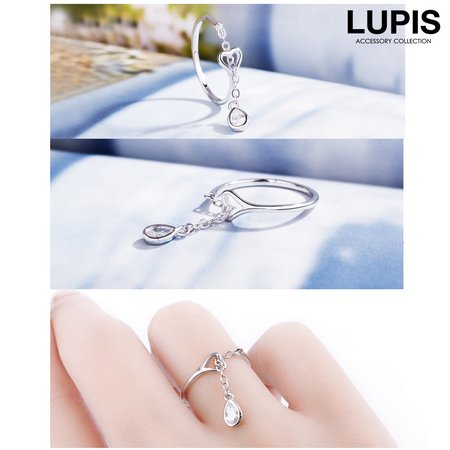 ハートチェーンドロップリング - リング（指輪）を激安で通販販売