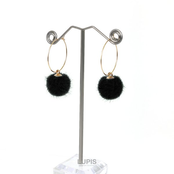 ファーボールフープピアス| 激安ピアスの通販販売 - ルピス(LUPIS)