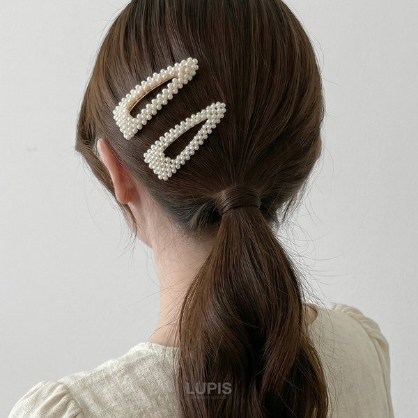 リッチパールヘアピン（パッチンドメ・ぱっちんどめ・ぱっちんピン