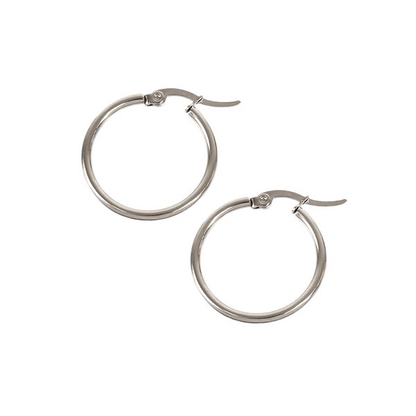 シンプルメタルフープピアス シンプルメタルフープピアス | 激安ピアスの通販販売 - ルピス(LUPIS)
