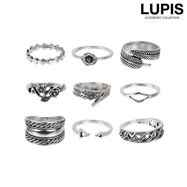 フラワーアンティークリングセット - リング（指輪）を激安で通販販売